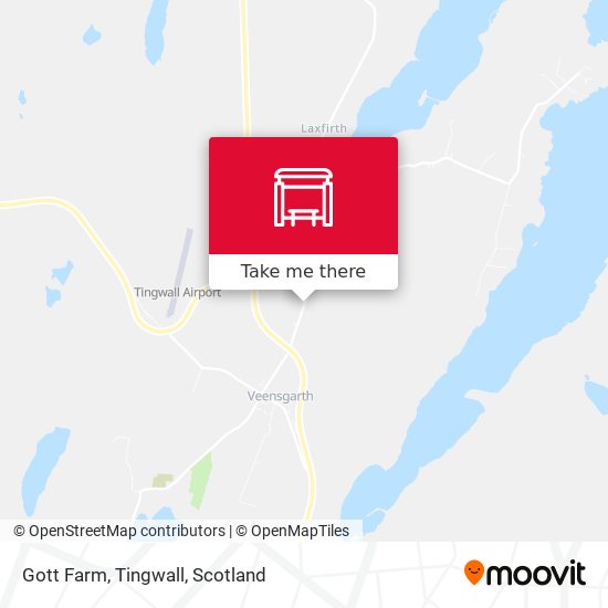 Gott Farm, Tingwall map