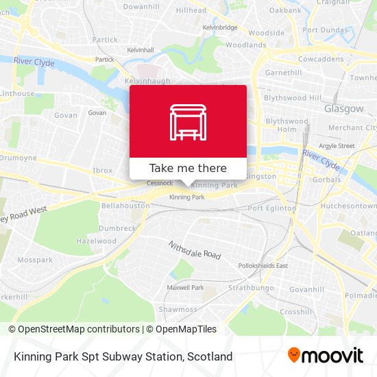 Kinning Park Spt Subway Station map