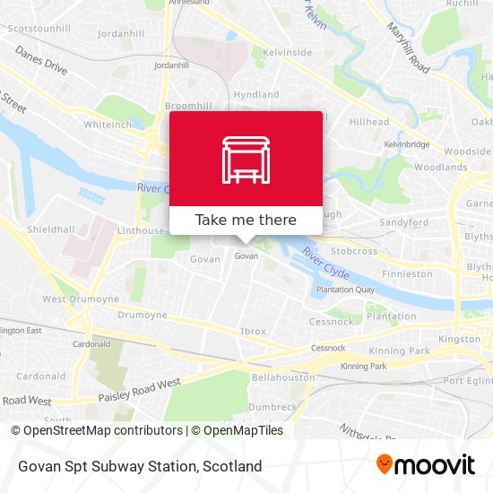 Govan Spt Subway Station map