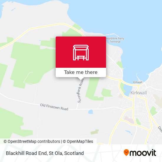 Blackhill Road End, St Ola map