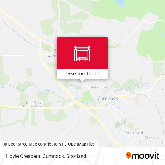 Hoyle Crescent, Cumnock map