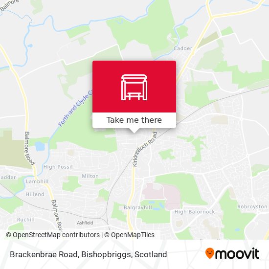 Brackenbrae Road, Bishopbriggs map