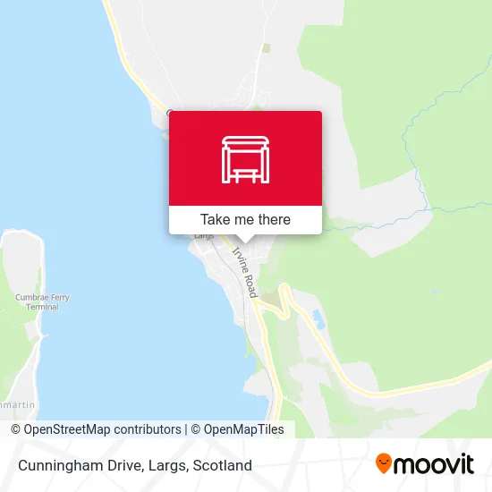 Cunningham Drive, Largs map