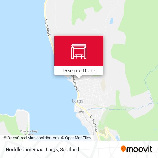 Noddleburn Road, Largs map