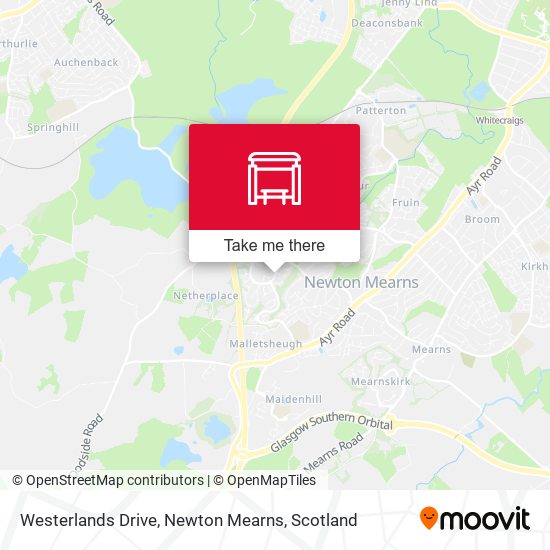 Westerlands Drive, Newton Mearns map