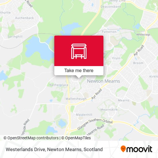 Westerlands Drive, Newton Mearns map
