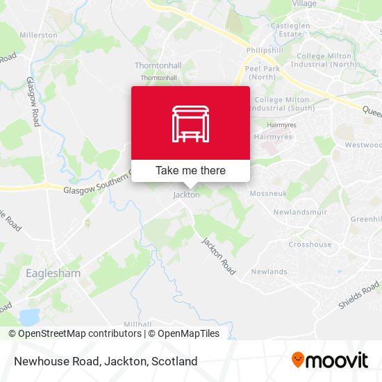 Newhouse Road, Jackton map