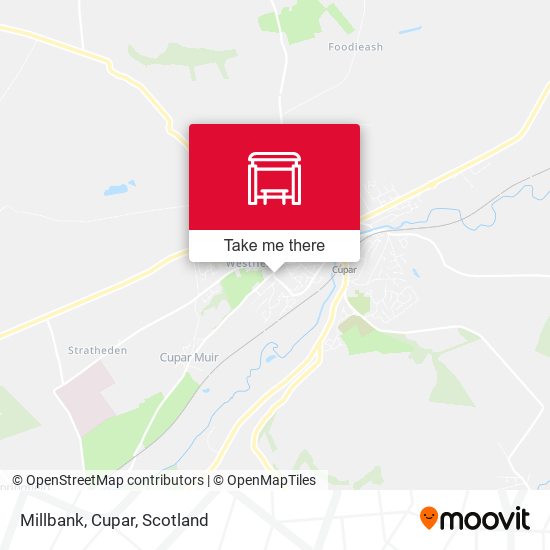 Millbank, Cupar map