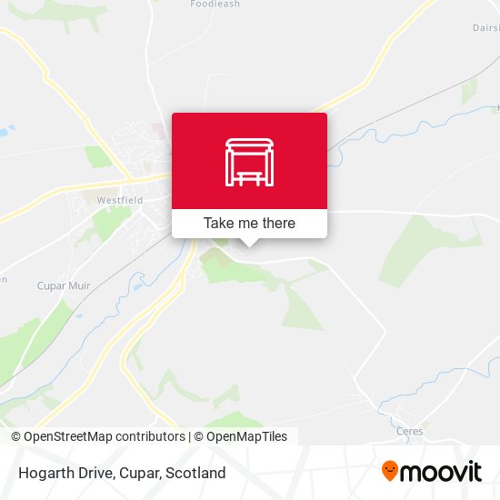 Hogarth Drive, Cupar map