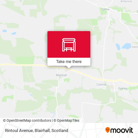 Rintoul Avenue, Blairhall map