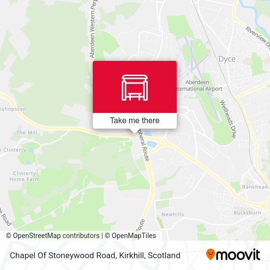 Chapel Of Stoneywood Road, Kirkhill map