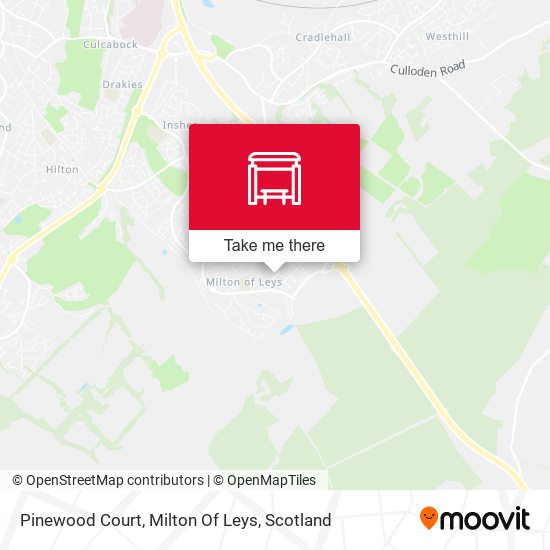 Pinewood Court, Milton Of Leys map