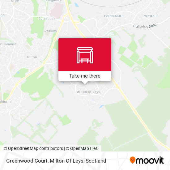Greenwood Court, Milton Of Leys map