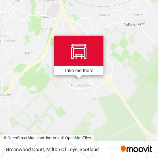 Greenwood Court, Milton Of Leys map