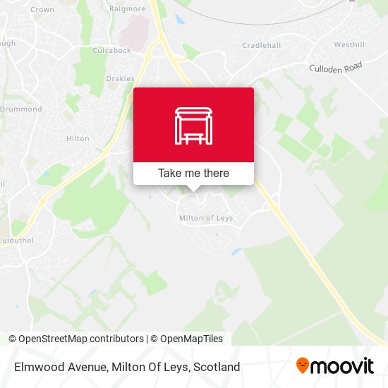 Elmwood Avenue, Milton Of Leys map