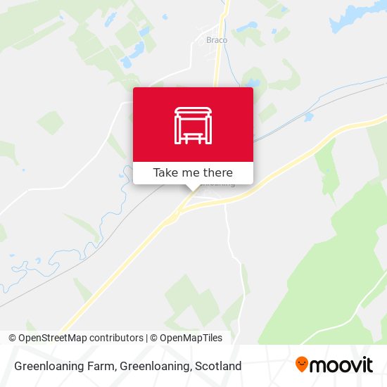 Greenloaning Farm, Greenloaning map