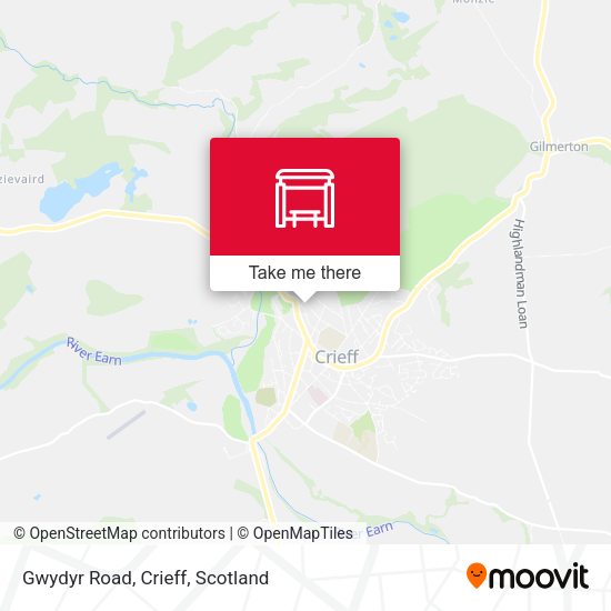 Gwydyr Road, Crieff map