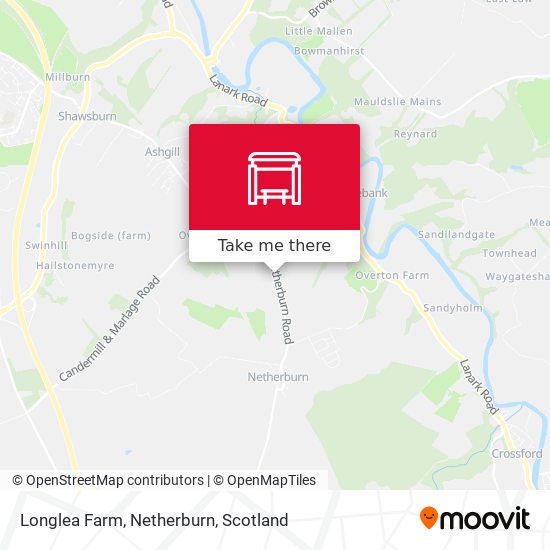 Longlea Farm, Netherburn map