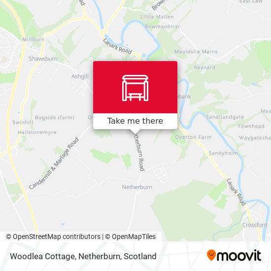 Woodlea Cottage, Netherburn map
