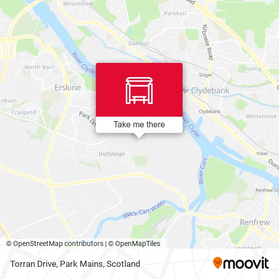 Torran Drive, Park Mains map