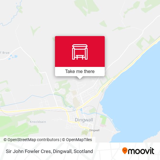 Sir John Fowler Cres, Dingwall map