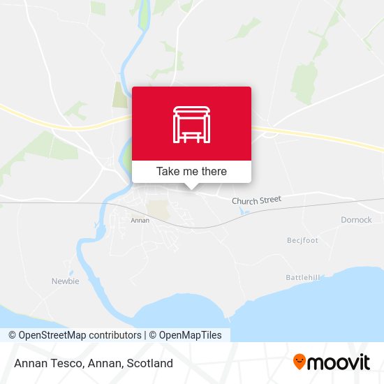 Annan Tesco, Annan map