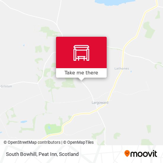 South Bowhill, Peat Inn map