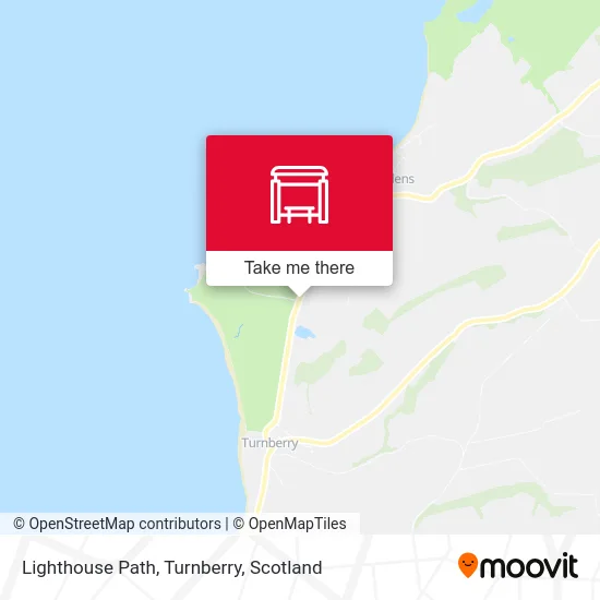 Lighthouse Path, Turnberry map