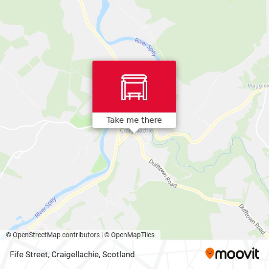 Fife Street, Craigellachie map