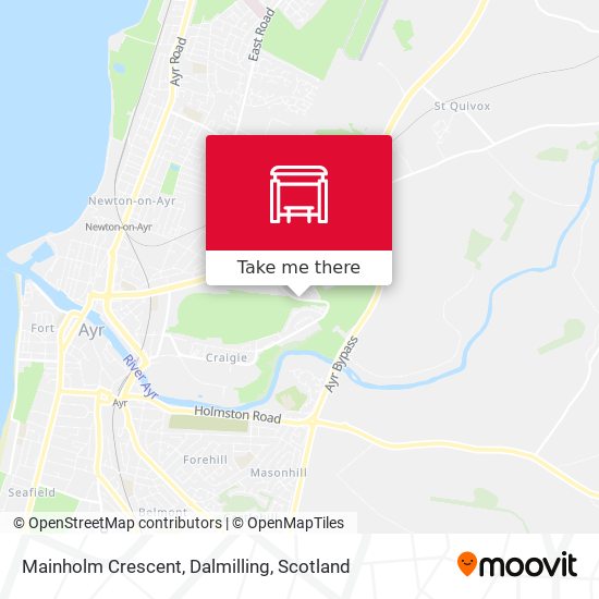 Mainholm Crescent, Dalmilling map