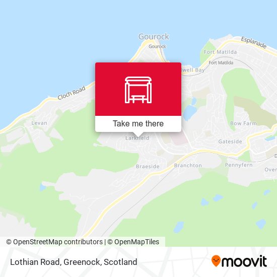 Lothian Road, Greenock map