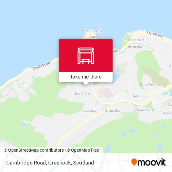 Cambridge Road, Greenock map
