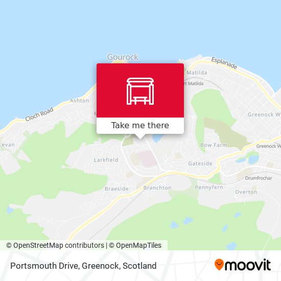 Portsmouth Drive, Greenock map