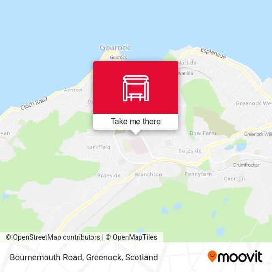 Bournemouth Road, Greenock map