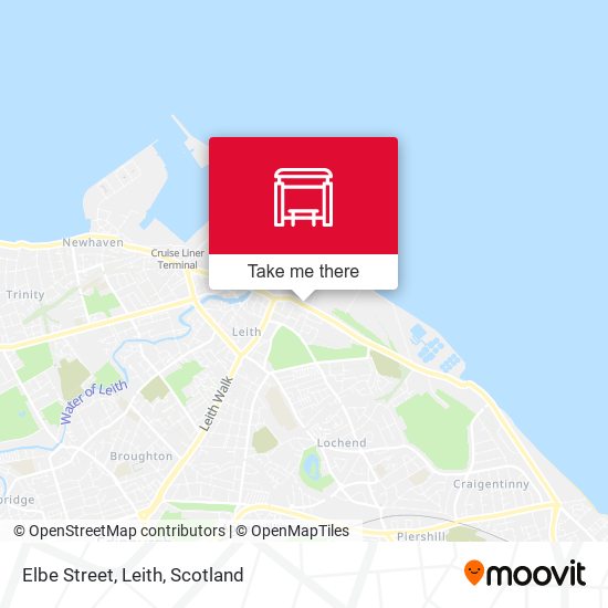 Elbe Street, Leith map