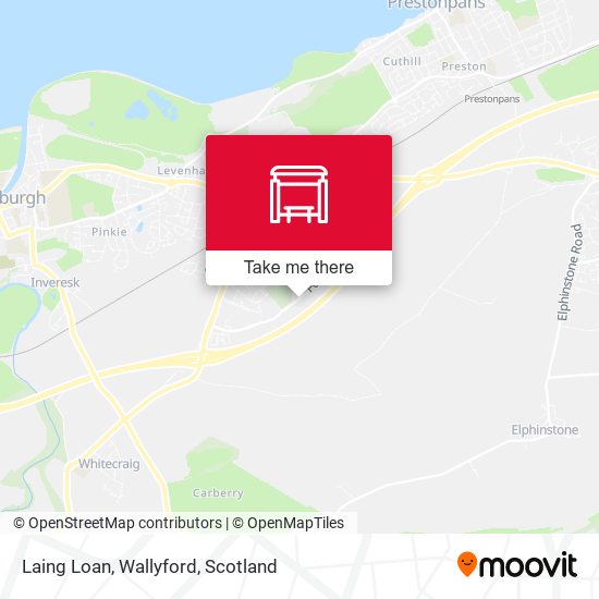 Laing Loan, Wallyford map