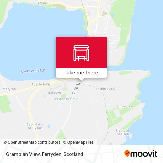 Grampian View, Ferryden map