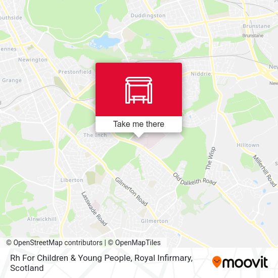 Rh For Children & Young People, Royal Infirmary map