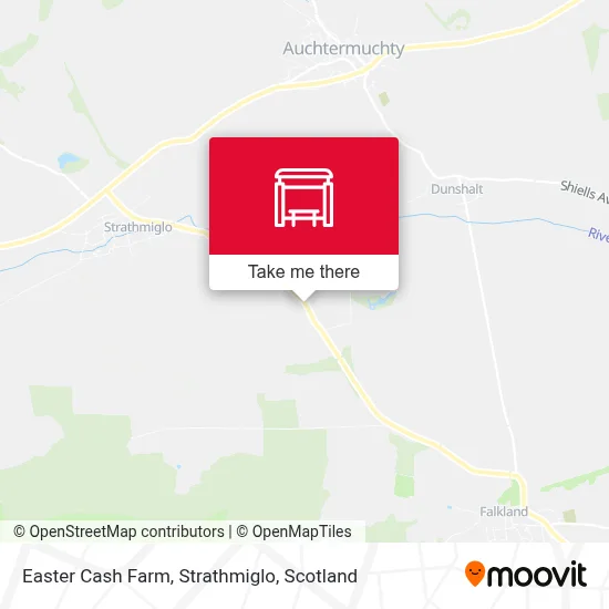 Easter Cash Farm, Strathmiglo map