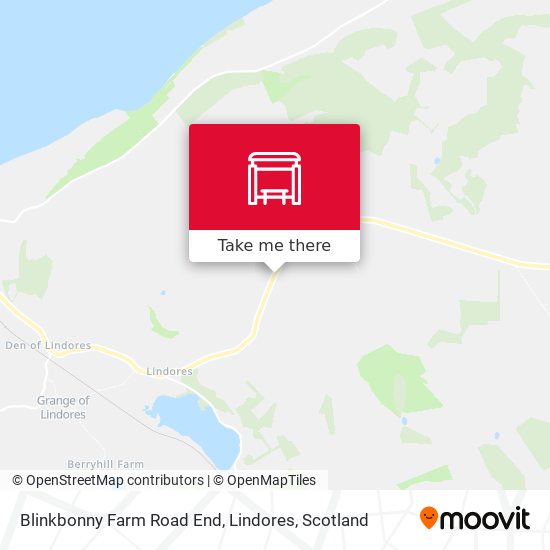 Blinkbonny Farm Road End, Lindores map