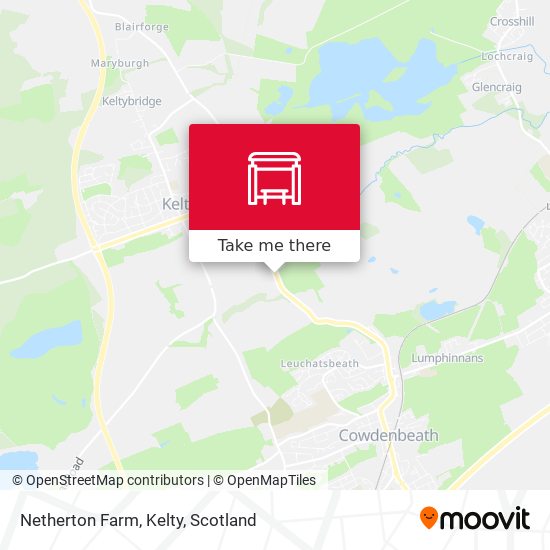 Netherton Farm, Kelty map