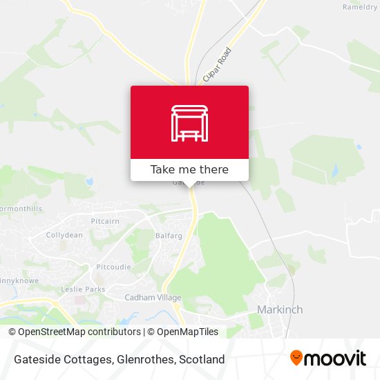 Gateside Cottages, Glenrothes map