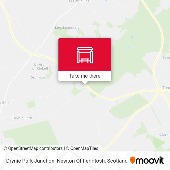 Drynie Park Junction, Newton Of Ferintosh map