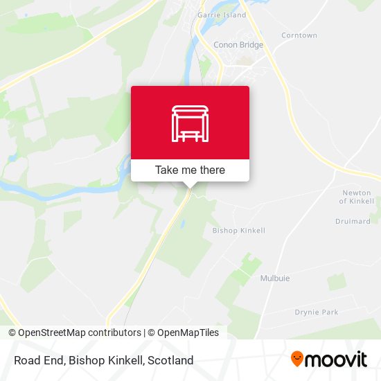 Road End, Bishop Kinkell map