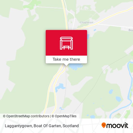 Laggantygown, Boat Of Garten map