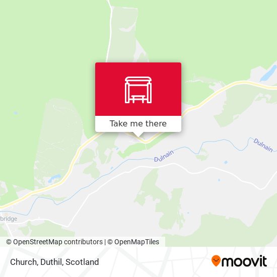 Church, Duthil map