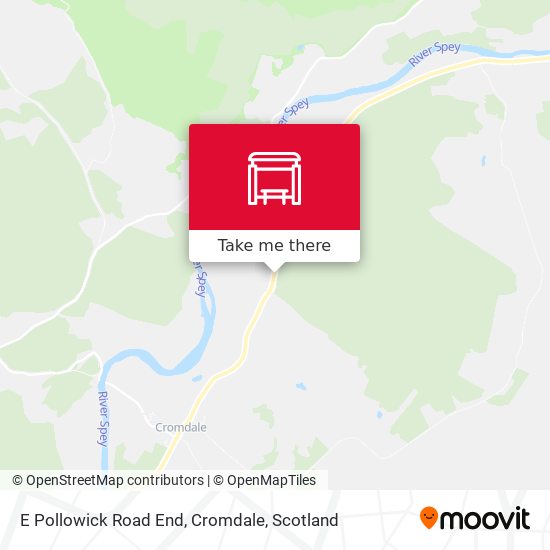 E Pollowick Road End, Cromdale map