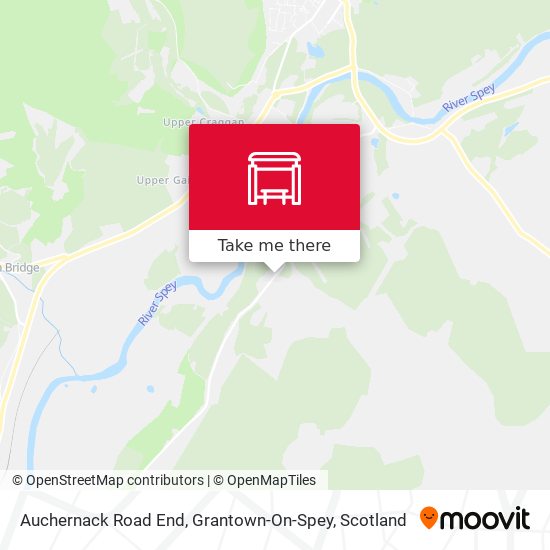 Auchernack Road End, Grantown-On-Spey map