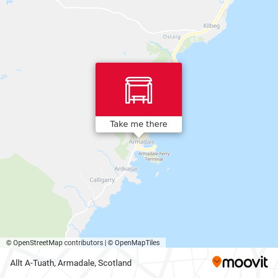 Allt A-Tuath, Armadale map