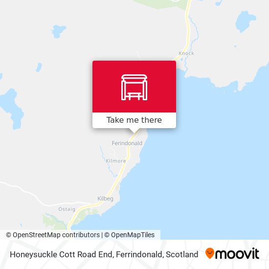 Honeysuckle Cott Road End, Ferrindonald map